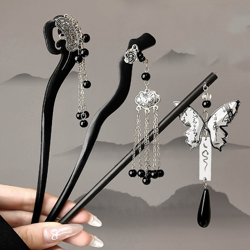 1pc Chinese Ancient Style Ink  - Women Fashion Hair Style ulasan dan harga