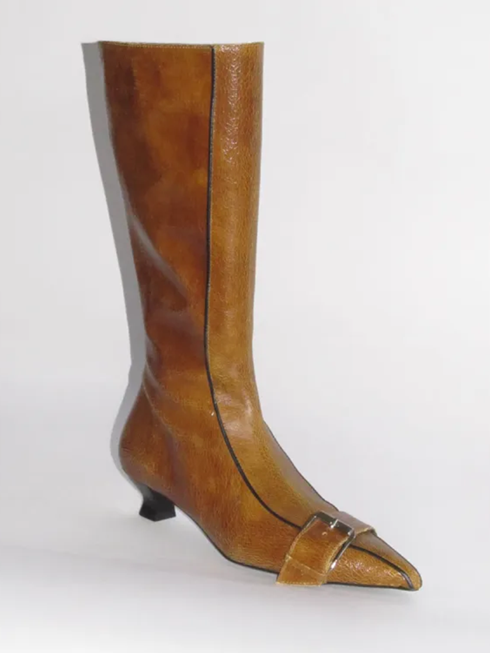 Buckle Belt Sewing Stiletto Bo - Women'S Fashion Knee High Boots ulasan dan harga
