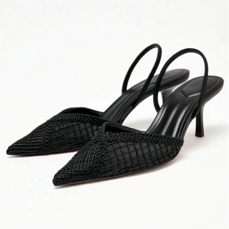 Mesh Woven Heeled Sandals Wome - Women'S Fashion Brands ulasan dan harga
