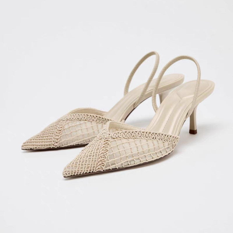 Mesh Woven Heeled Sandals Wome - Women'S Fashion Brands ulasan dan harga